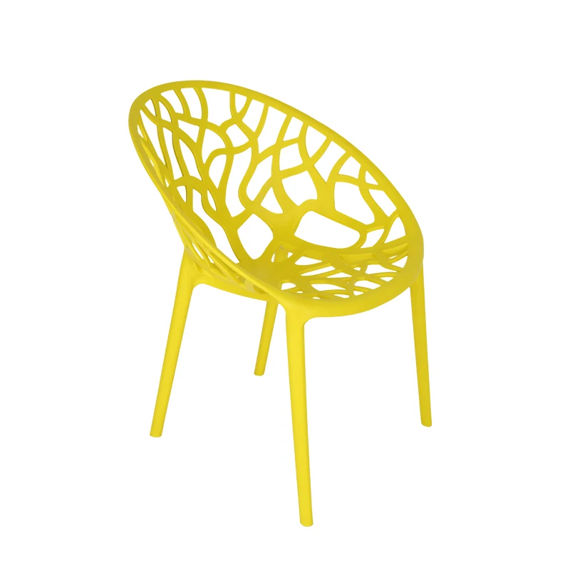 
The best raw material flower shaped design dining plastic chair 