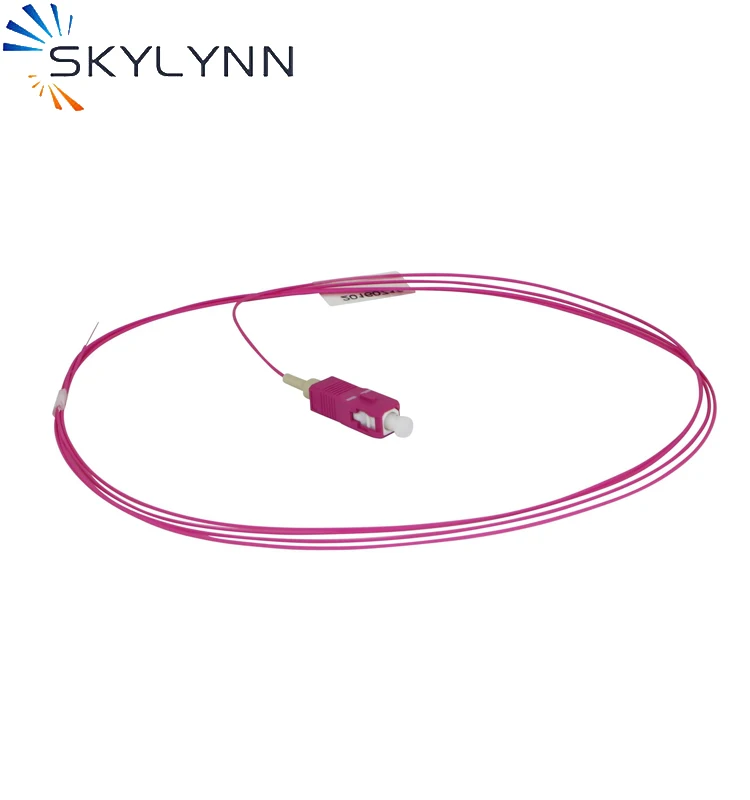 Multimode fiber LC pigtail, Simplex/0.9mm 1 meter
