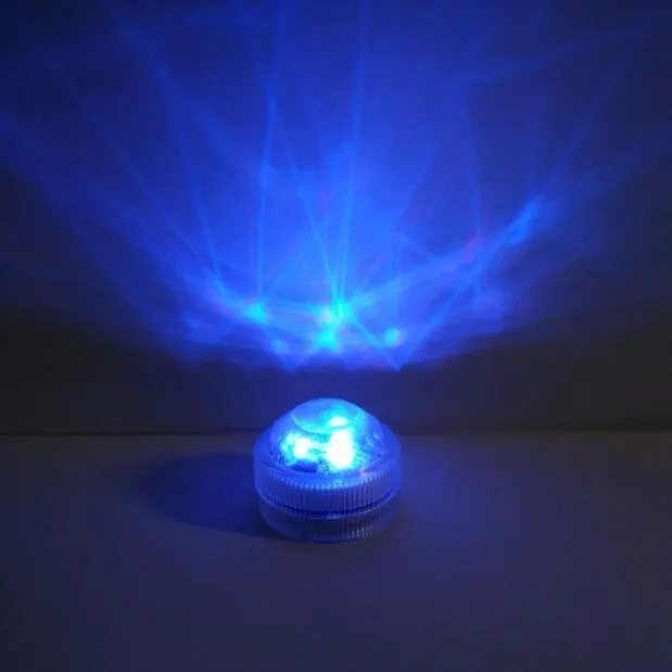 Waterproof 3 LEDs Submersible LED Floral Under Vase Tea Light with Remote Control Wedding Centerpieces Lights for Party Event