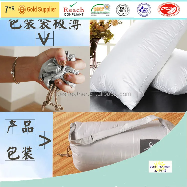 Сертифицированная Подушка Oeko-Tex из белого гусиного пуха подушка утиного