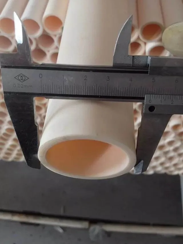 High quality polished Corundum tube/bushing, Alumina ceramic bushing