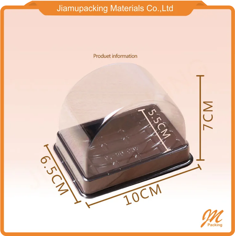 Nice slice cake muffin packaging box, divided biscuit box with clear window