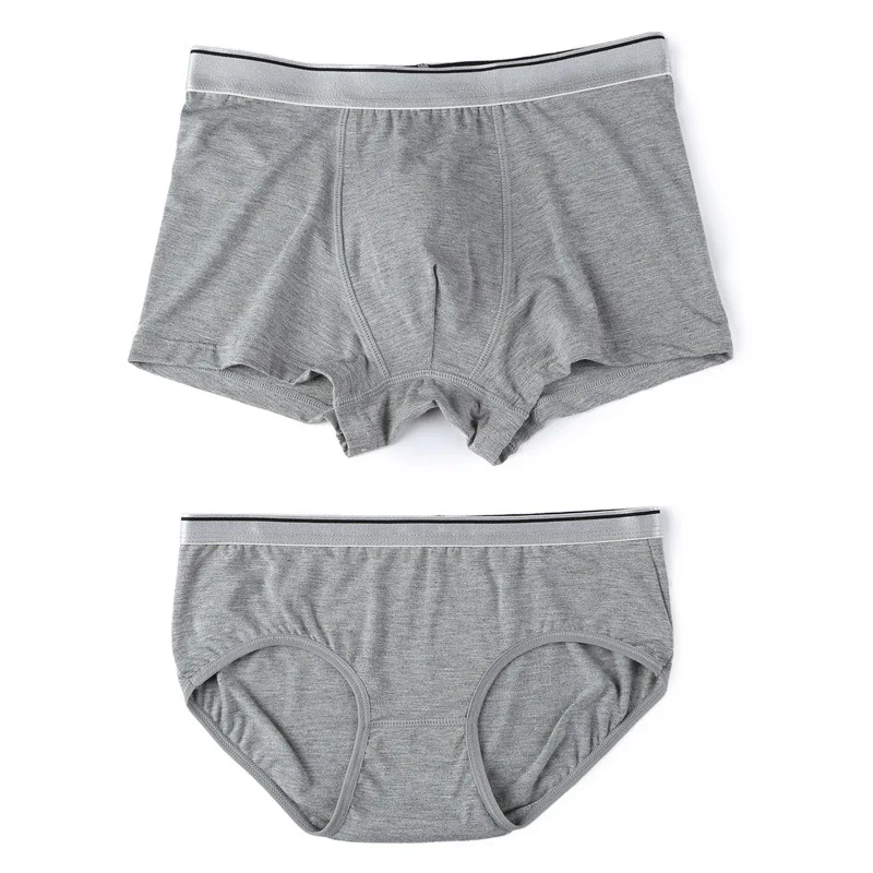 New wholesale high quality modal men boxer briefs  and women panty sexy fashion Couples underwear