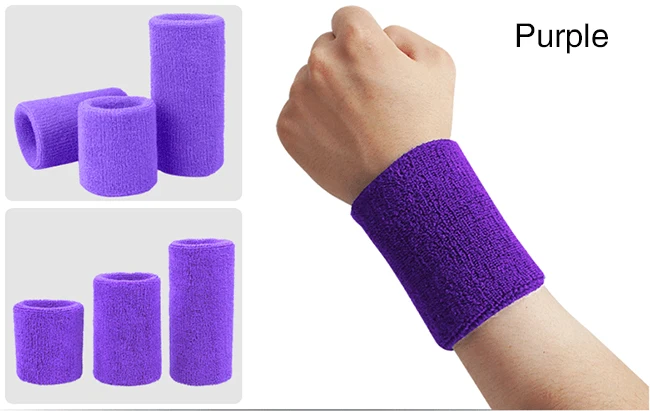 
Cheap Wholesale Custom Terry Cotton Sport Wraps Brace Zipper Sweat Wrist Band 