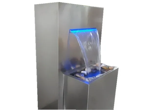 Home decoration outdoor stainless steel waterfall garden water feature indoor fountain