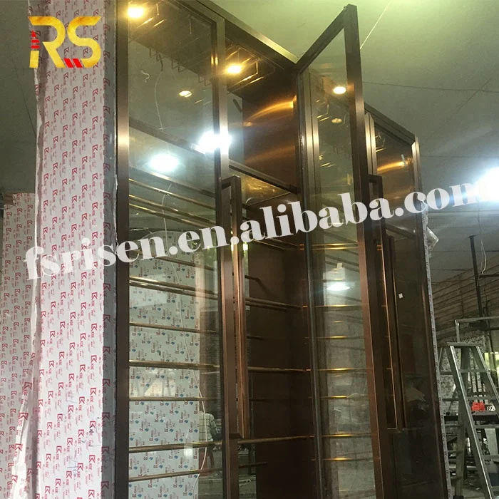 modern stainless steel wine storage display high quality home red wine cabinet display