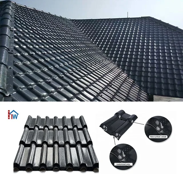 
Asian color lasting roof style synthetic resin tiles in the Philippines 
