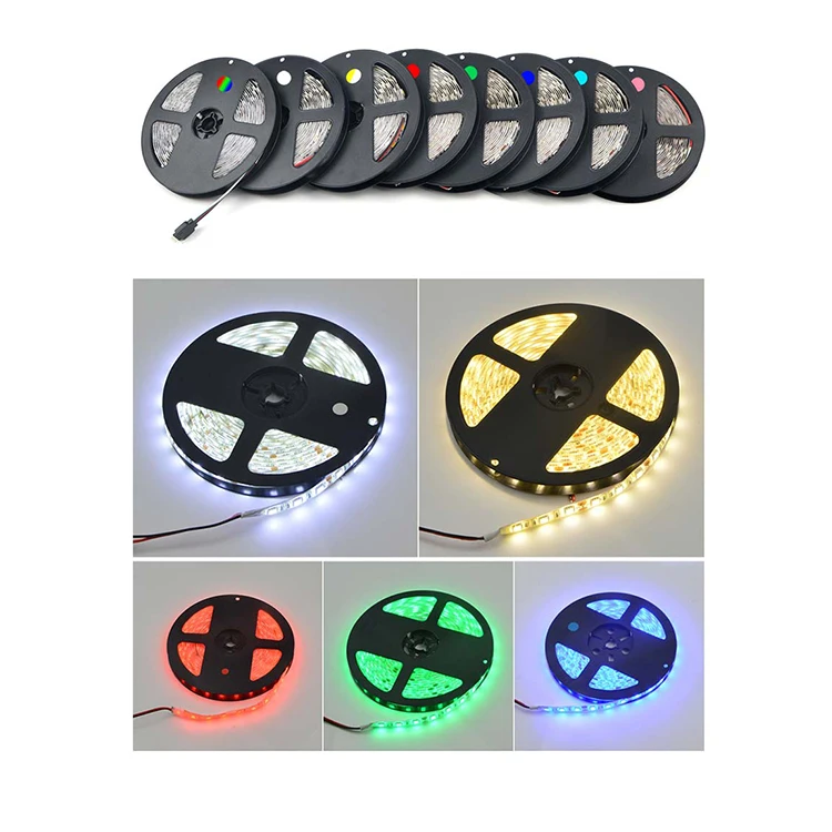 LED Tape 12V 24V SMD 2835 120LED/M 5M LED Strip Light DC 12V Tira Warm White Indoor Decor Stripe Ribbon Lighting for Show Case