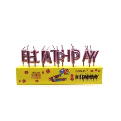 happy birthday letters candle