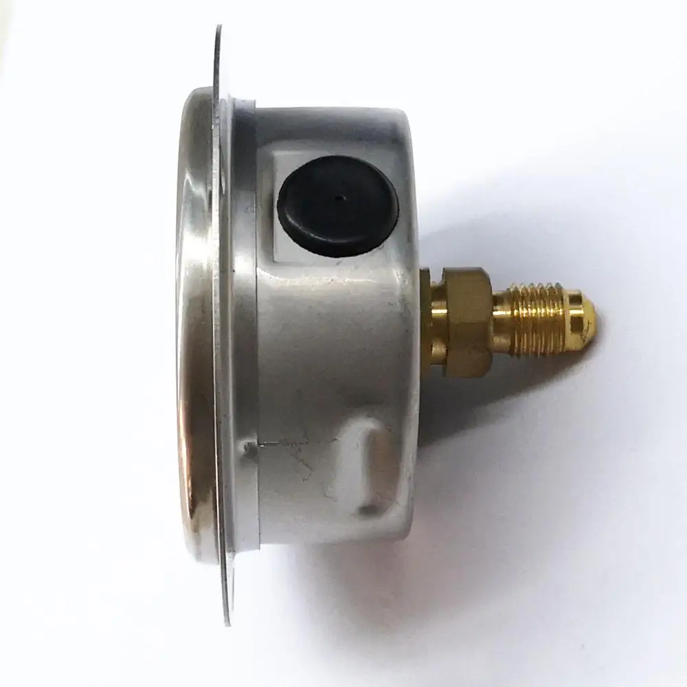 2.5' 3 Holes Front Flange High And Low Manometer Liquid Filled Refrigeration Manifold Gauge R22R134AR404AR407C