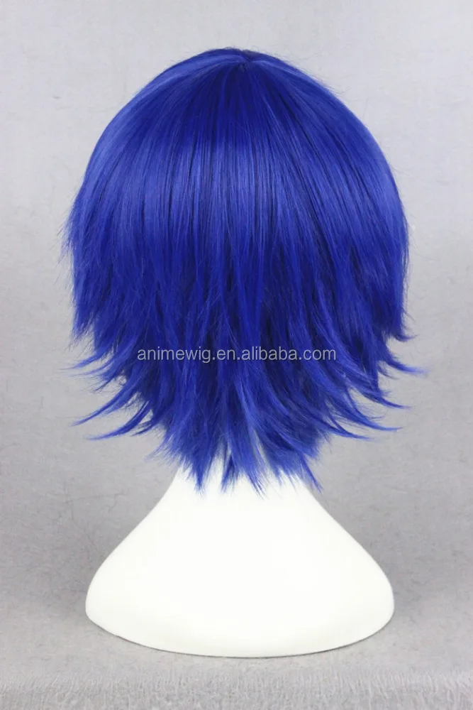 Japanese Anime Durarara/Kuronuma Aoba Short 32cm Blue Cosplay Wig/synthetic Hair Wig