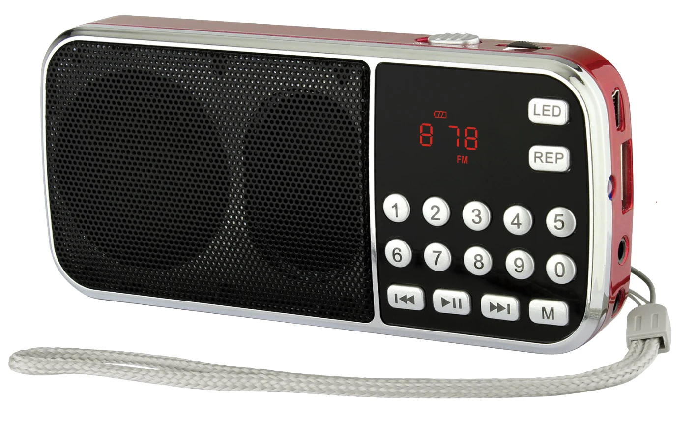 portable digit audio music bible player with led torch
