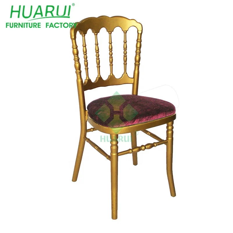 Metal Core Resin Stackable Napoleon Chair