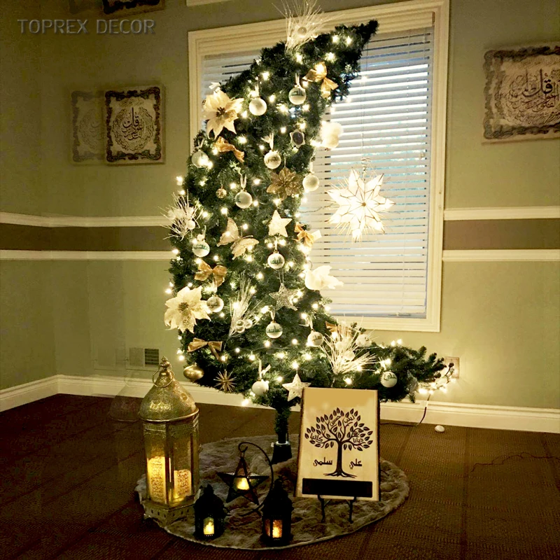 3d домашний декор для торгового центра, праздничное украшение, луна Рамадан с подсветкой