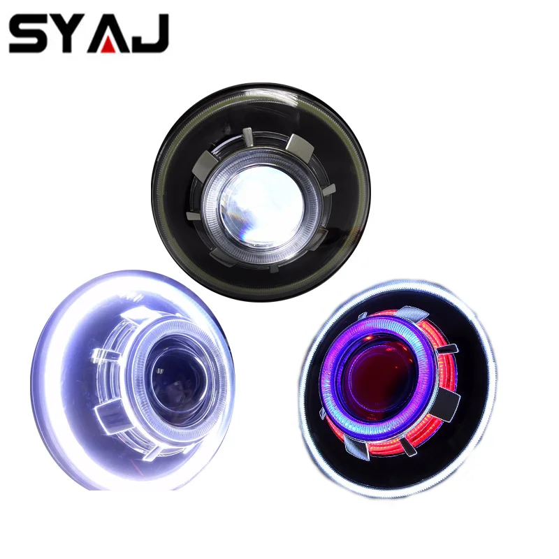 Авто аксессуары светодиодные фары двойной Angel Eyes Halo лампа для Jeep Renegade фар