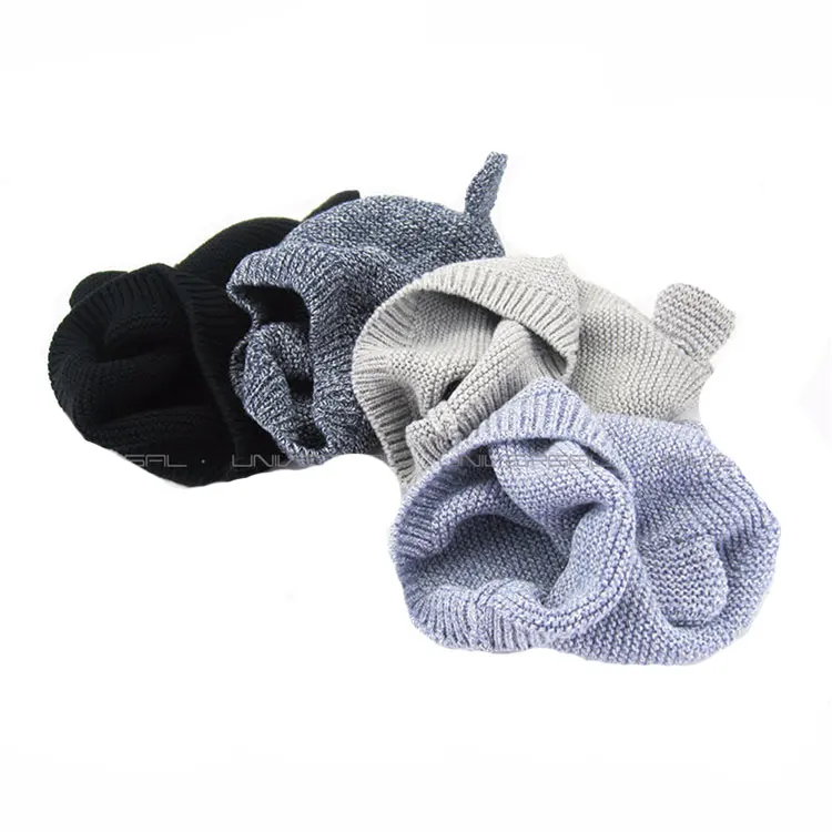 Baby Boys Girls Winter Beanie Hats Wool Knitted Cute Panda Beanie Hat