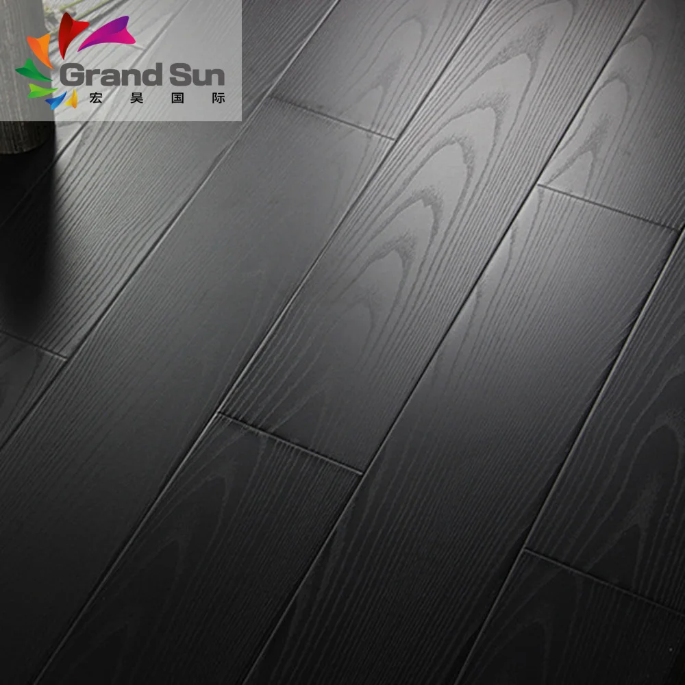 Wood 12mm black oak laminate flooring