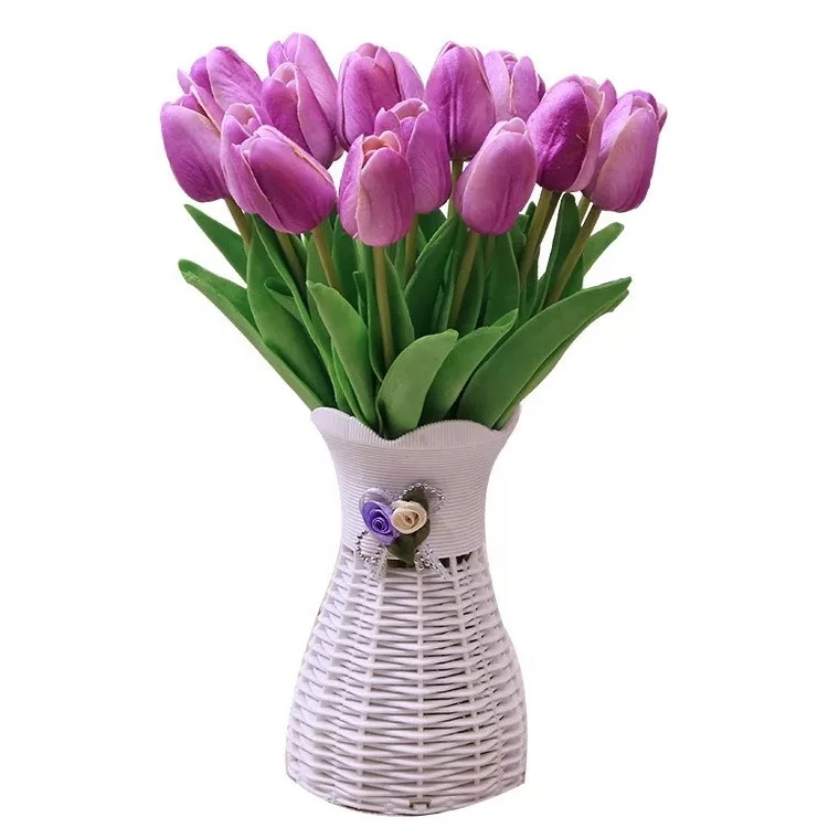 Лидер продаж с фабрики, одиночный мини полиуретановый тюльпан, имитация цветов