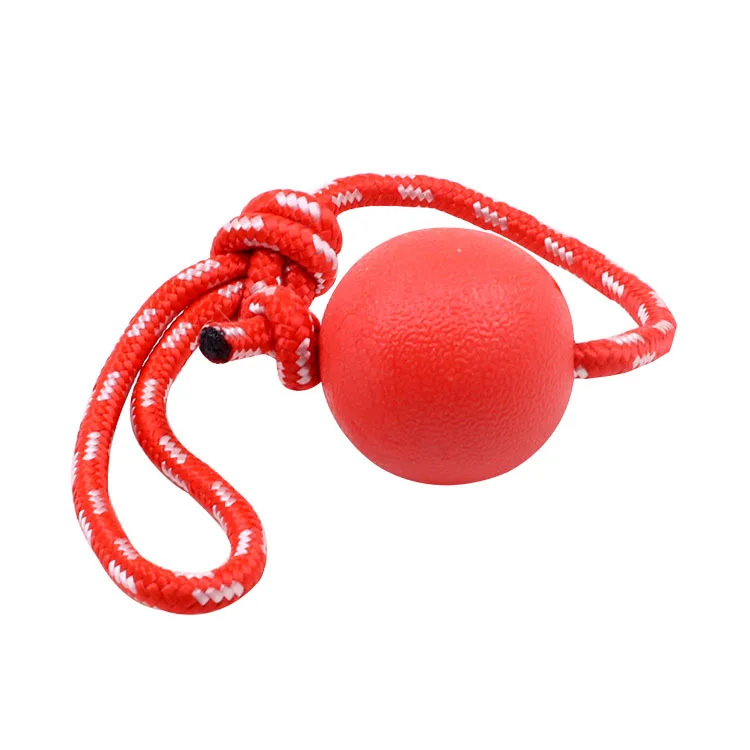 PTS-04 Dog Nibbled Ball Rope Solid Bite Resistant Ball Pet Training Toys