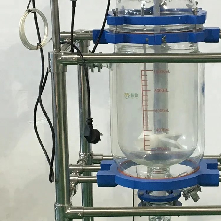 pilot plant reactor Fully Customizable Fast Delivery 10L 50L 100L 200L Explosion-proof Double jacketed glass reactor