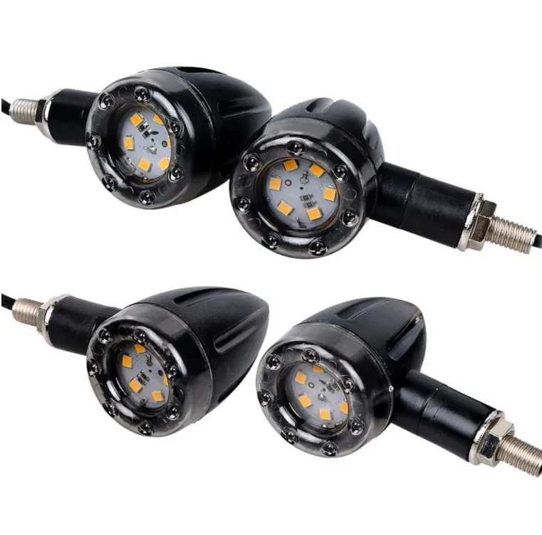 Мотоциклетный желтый и красный светодиодный сигнал поворота, стоп-сигнал, стоп-сигналы для велосипеда