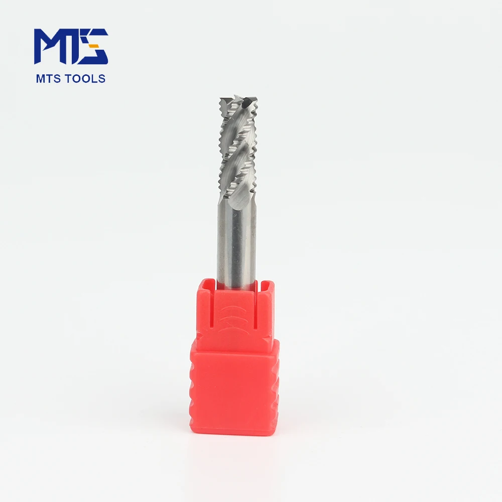 MTS HRC45/55/65 4 flutes TiSiN coating with the very high surface hardness  the carbide roughing end mill cutters