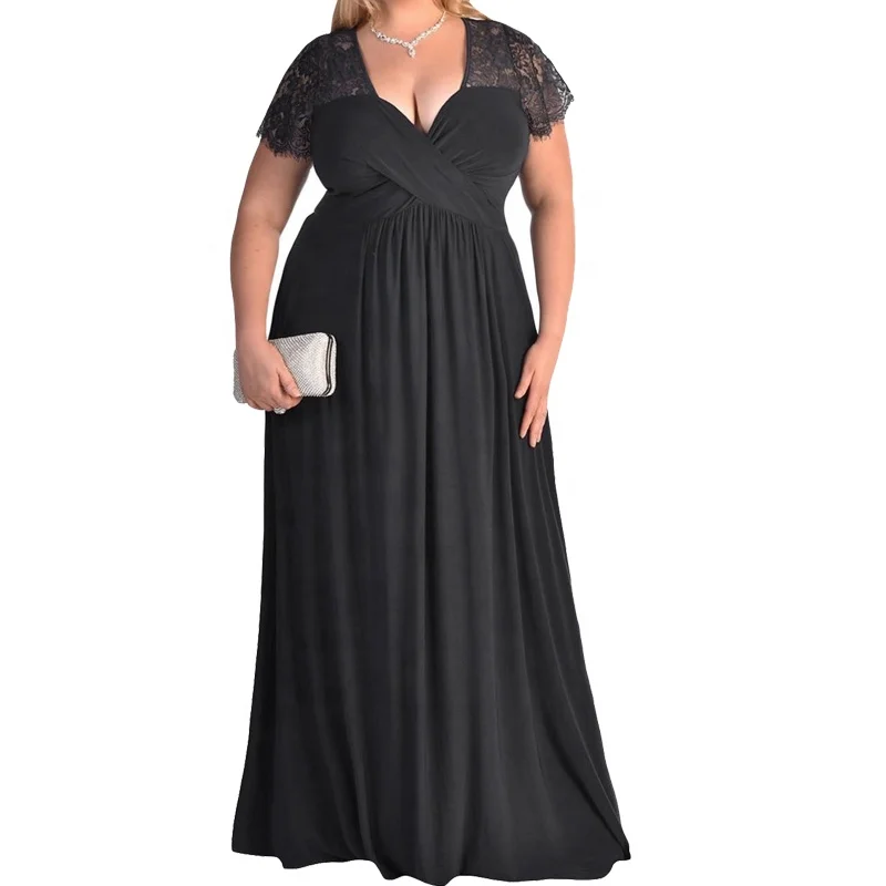 2024  new fashion mature ladies women v neck evening sexy maxi dress for pregnant women cheap OEM