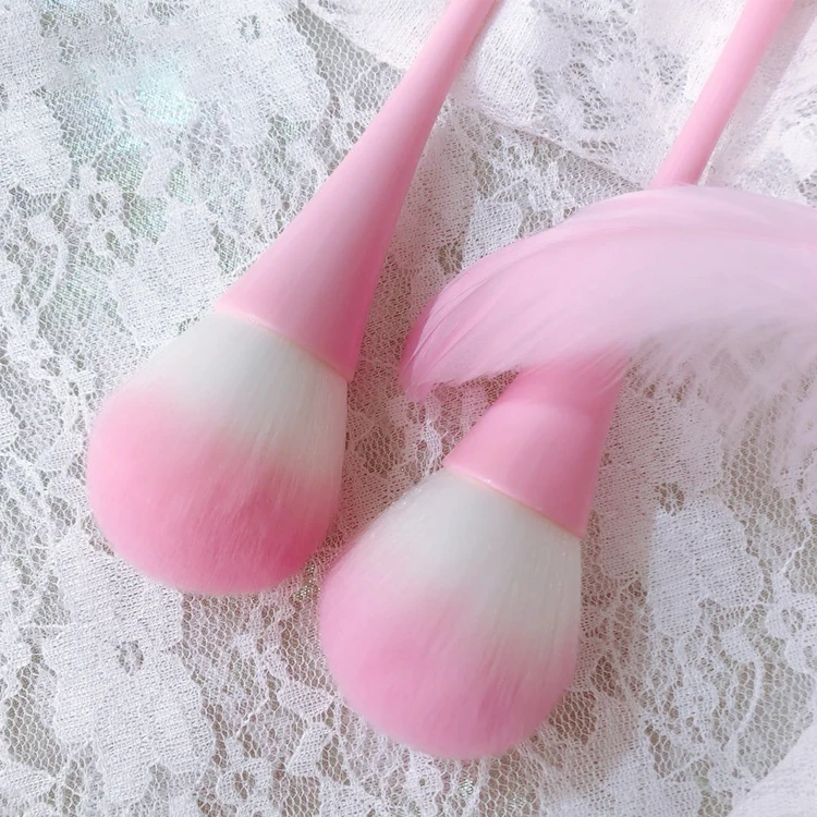Factory Direct Pink Small Slim Waist Makeup Powder Brush Cosmetic Beauty Tools