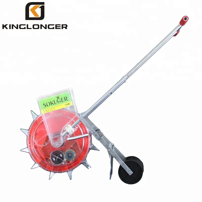 KLG-12 popular man power hand push manual soybean seeder planter