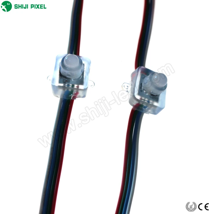 12mm flat digital led pixel string dmx ucs1903 ws2811 mini flat 5V addressable programmable led pixel string light