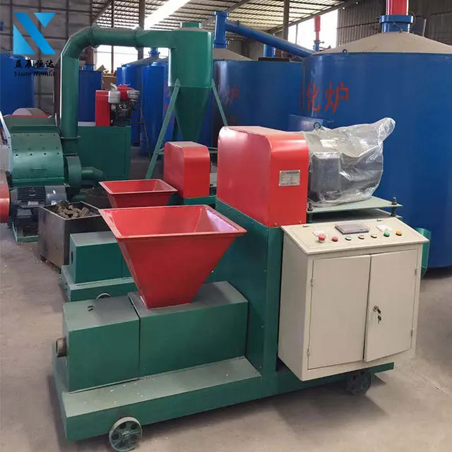 Wood crusher briquette maker machine/rice husk coconot shell biomass briquette making production line