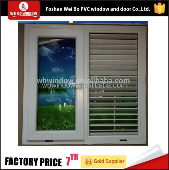 UPVC louver shutter window pvc window with cheap price