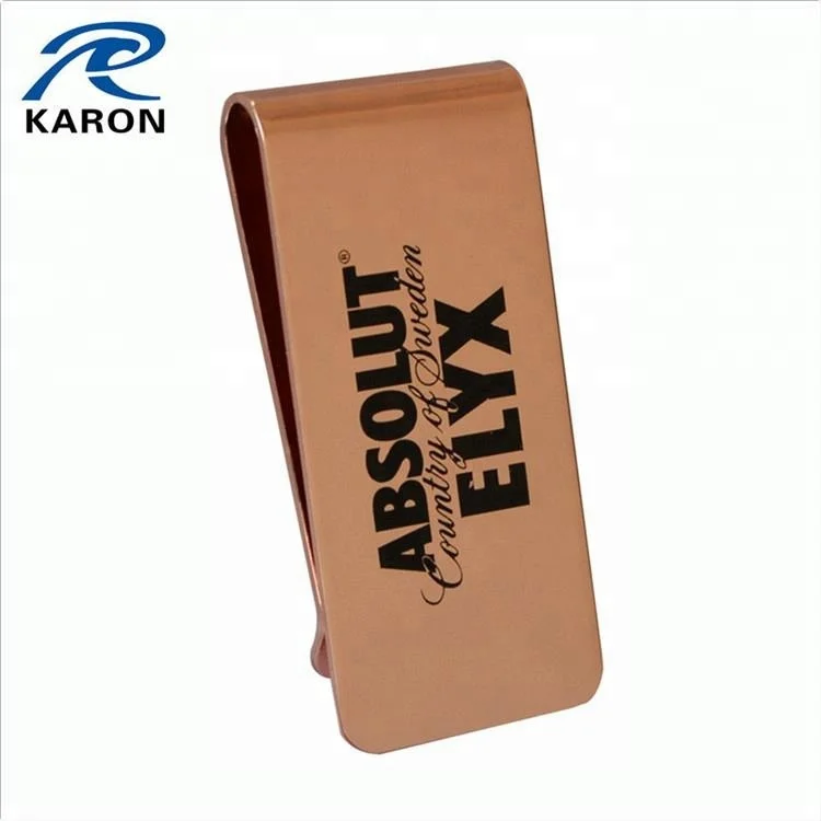 top quality copper dollar money clip with custom logo