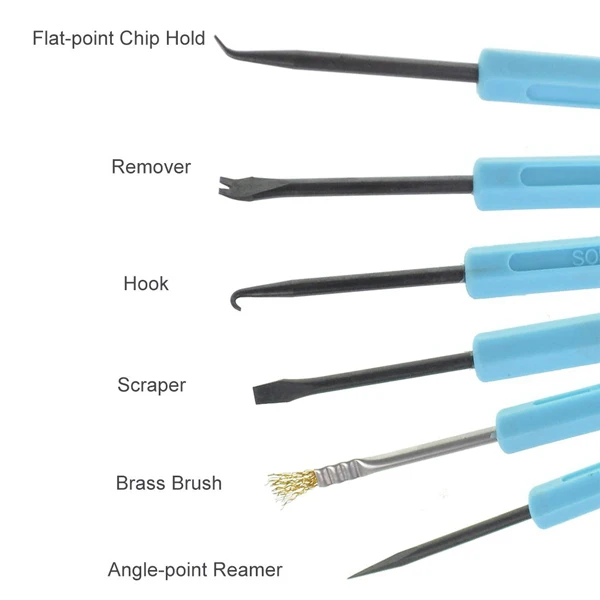 6 pcs Double-sided Blue Pack of Soldering Aid Tool