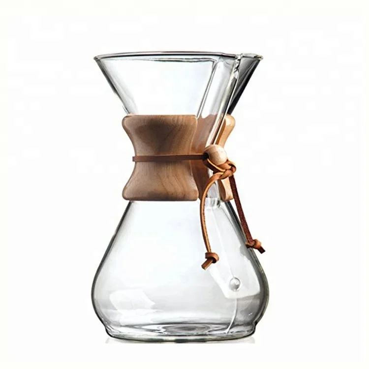 Unique Bamboo Pour Over Pour Over Coffee Maker With Glass Coffee Dripper