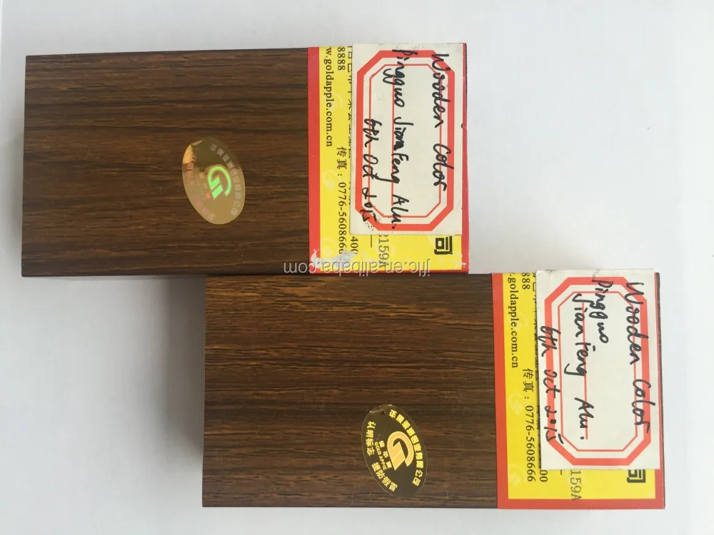 
Wooden color Aluminum profiles aluminium material for Dominican republic market customizable 