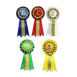 Custom Badge Ribbon Rosettes For Horse Show