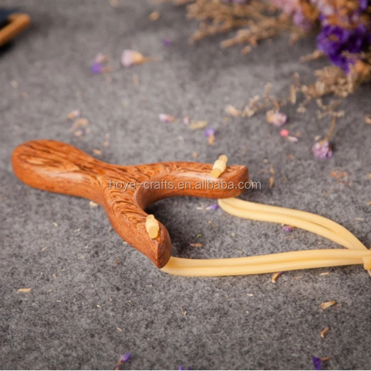 Hunt Accessories Wooden Slingshot Powerful Sling Shot Toy