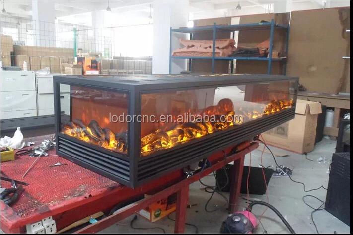 Factory Price Three Sided Electric Fireplace Corner Mantel Design for Household Use