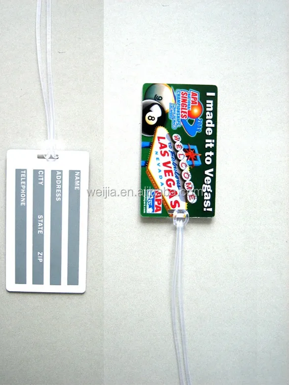 
Пластиковая бирка для багажа с принтом 