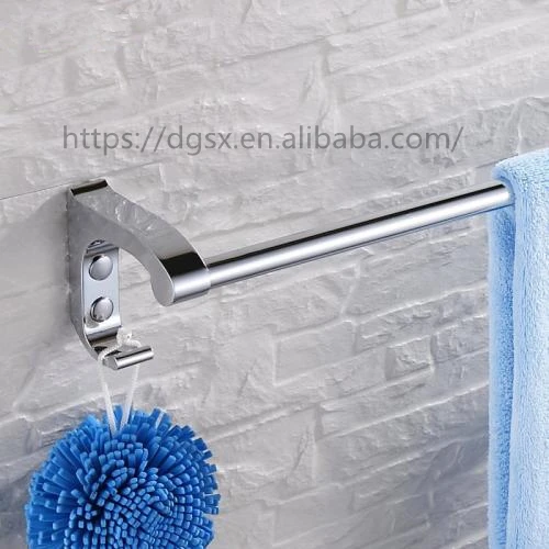 
factory price zinc alloy Bathroom Accessories Single Towel Bar Bathroom heated chrome Towel rail luxury towel bar 