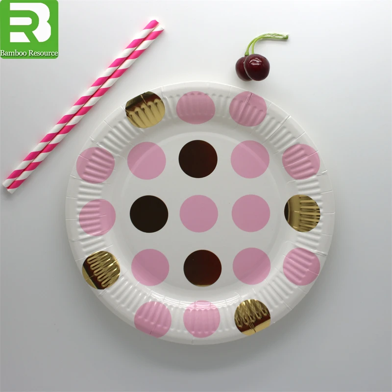 7inch 9inch 10inch disposable design your own paper plates