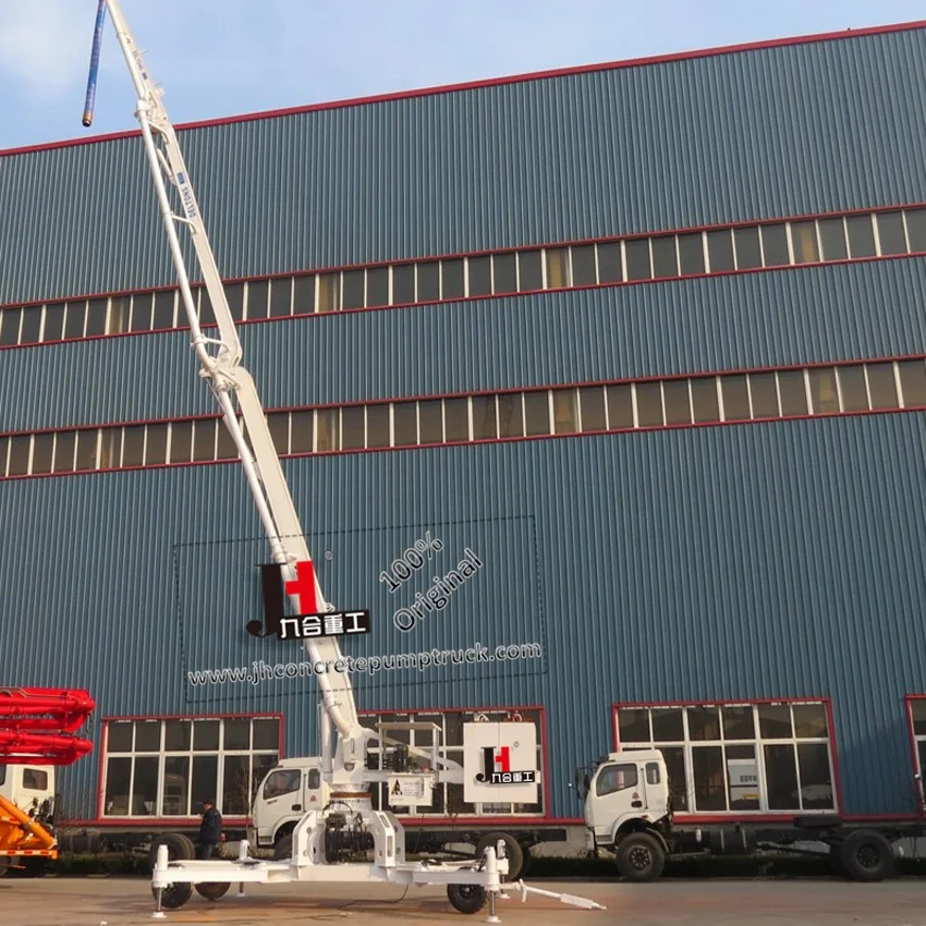 Engineering construction machinery 15m wheel type hydraulic mobile concrete placing boom for sale