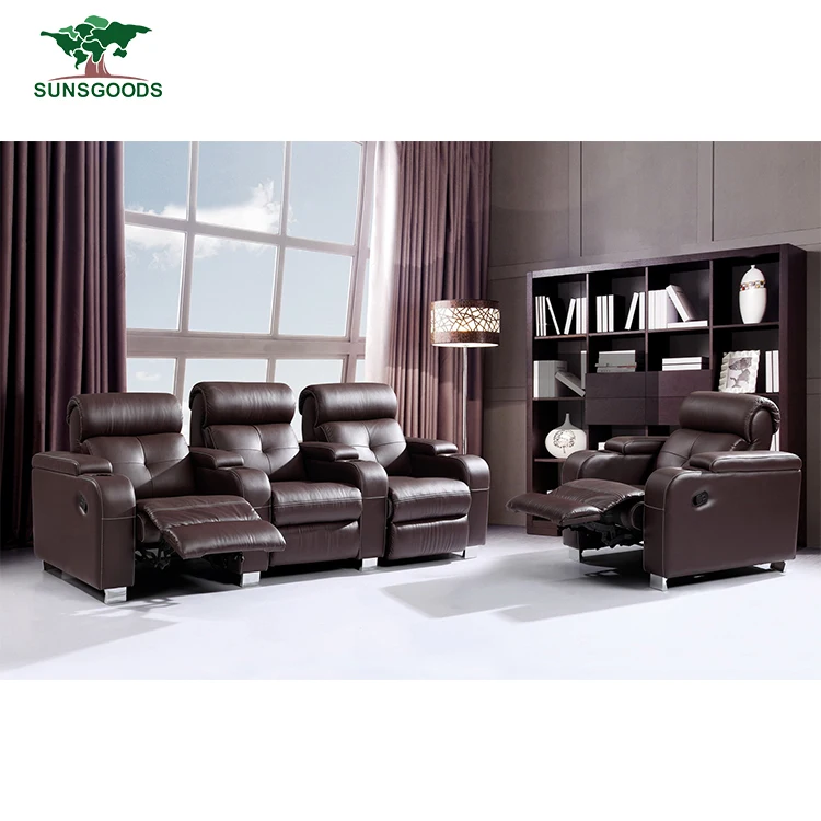 High Quality Leather Theater Chairs, Light Brown Leather Chairs