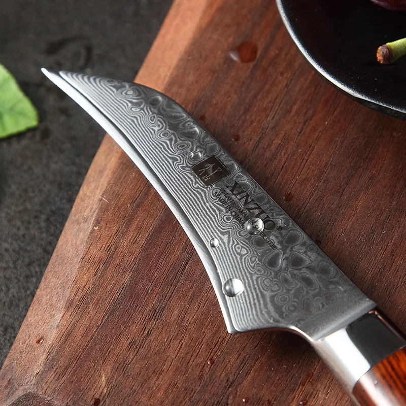 3.5 inch Damascus steel kitchen paring knife
