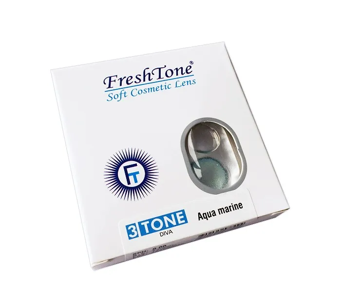 Свежие Ежемесячные контактные линзы Freshtone 14,2 мм Diva с мягкой твердостью из Южной Кореи