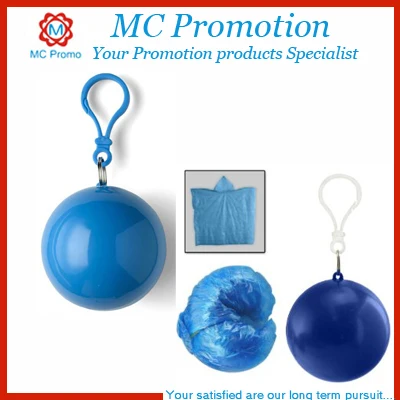 
Custom Disposable Ponch Raincoat in the Ball 