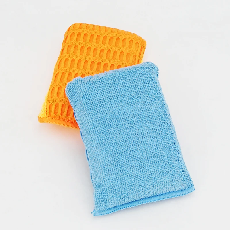 Professional Custom New Design Kitchen Mesh Microfiber Car Wash Magic Cleaning Sponge