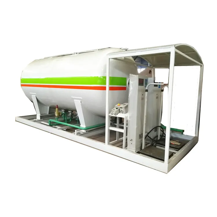 10000liters lpg filling plant with two dispenser/5tons capacity lpg cylinder filling station