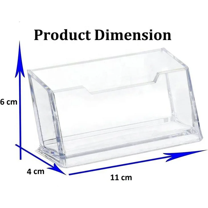 Clear Plexiglass Business Card Holder Organizer Acrylic Premium